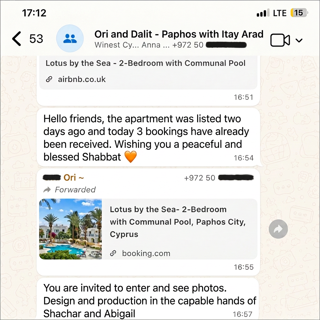 Owner's message about bookings for Lotus by the Sea
